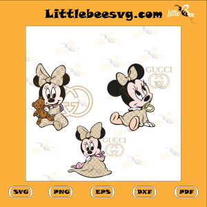 Disney Baby Minnie Brand Bundle Cutting File