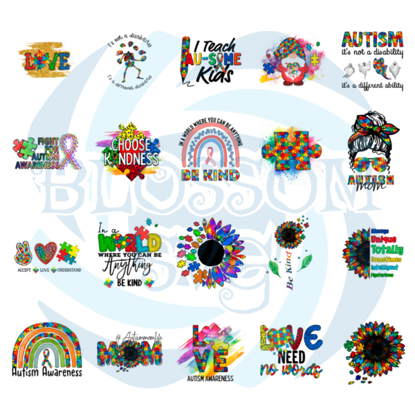 20 File Design Of Autism PNG CF170322002