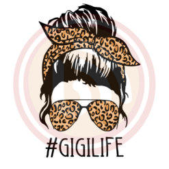 Gigi Life Messy Bun Digital Download File, Mom Svg