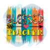 Retro Blessed Teacher PNG CF310322001