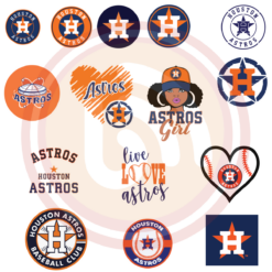 Houston Astros Logo Sport Bundle Digital Download File