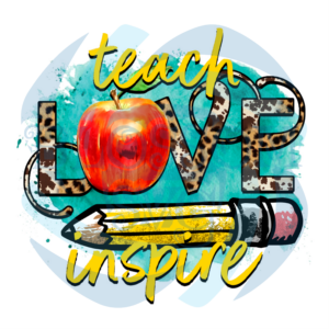 Teach Love Inspire Teacher PNG CF300322030