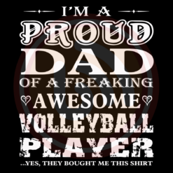 Im A Proud Volleyball Dad Digital Download File, Dad Svg