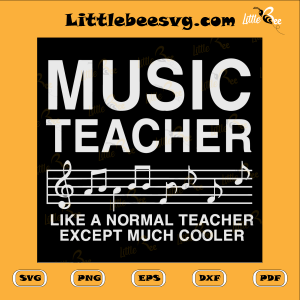 Music Teacher Cutting File, Cooler Svg, Music Svg