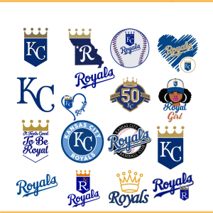 Kansas City Royals Logo Bundle SVG PNG Files, MLB Svg