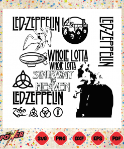 Led Zeppelin Band Logo Bundle Svg SVG040322018