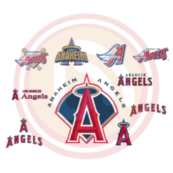 LA Angels of Anaheim Logo Bundle Digital Download File