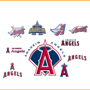 Los Angeles Angels of Anaheim Logo Bundle SVG PNG Files