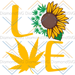 Love Weed Sunflower Svg SVG080122009