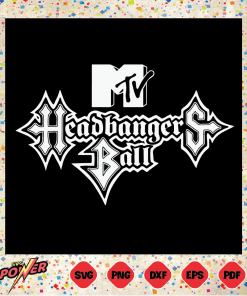 MTV Headbangers Ball Outline Logo Essential SVG TB190222010