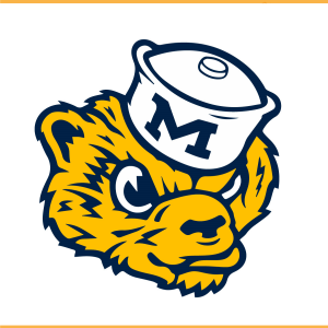 Michigan Wolverine Mascot SVG PNG Files
