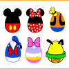 Mickey Friends Easter Eggs Bundle SVG PNG Files