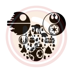 Mickey Star Wars Digital Download File, Disney Svg