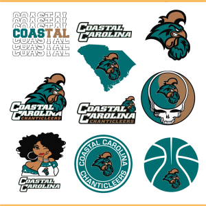 NCAA Coastal Carolina Chanticleers Bundle SVG PNG Files