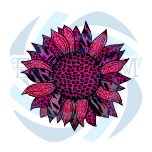 Sunflower Pink Leopard Cancer PNG CF070322016
