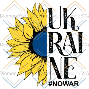 Nowar Ukraine And Half Sunflower Svg SVG130322012