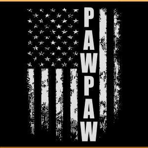Pawpaw American Flag SVG PNG Files, Dad Svg