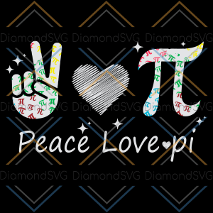 Peace Love Pi Math Svg SVG180222006