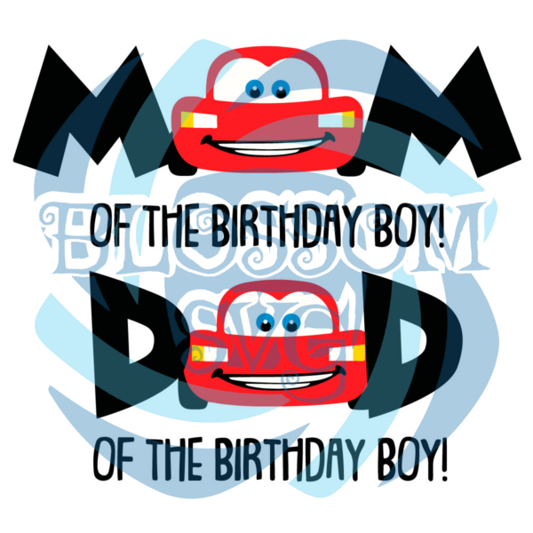 Mom and Dad of the Birthday Boy Digital Vector Files