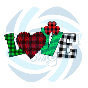 Love Plaid St Patrick Day Sublimation St Patrick s Day Png CF140222004