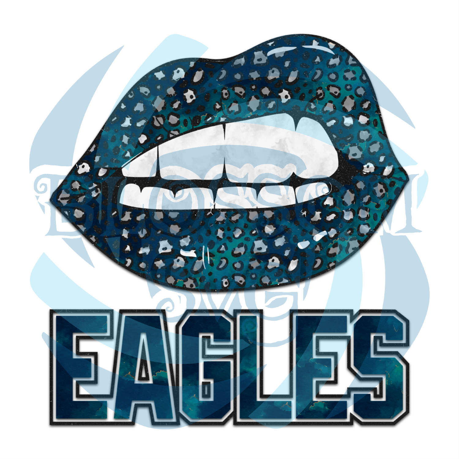Philadelphia Eagles Fan Girls Philly Fans Lip PNG Sublimation