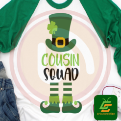 Cousin Squad Digital Download File, Leprechaun Svg