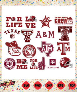 Sport Texas A&M Aggies Bundle Svg Instant Download