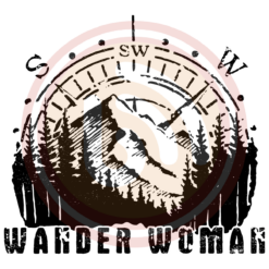 Wander Wonman Digital Download File, Hiking Svg