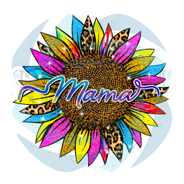 Leopard Sunflower Mama PNG CF280322014