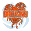 Dripping Heart Cleveland Browns PNG CF230322006