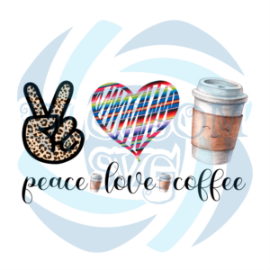Peace Love Coffee PNG CF040422011