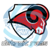 Detroit Rams Logo Football Team Digital Vector Files