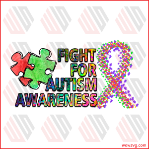 Fight For Autism Awareness PNG CF160322002