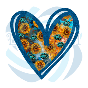 Heart Sunflower PNG CF040322056