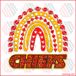 Kansas City Chiefs Football Rainbow PNG CF090322002
