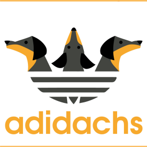 Adidas Adidachs Dachshund SVG PNG Files, Funny Svg