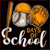 Baseball 100 Days of School Svg SVG210122002