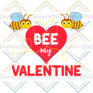 Bee My Valentine Cute Bee SVG CL230422079