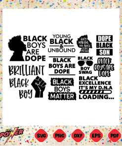 Black Boy Bundle Svg Instant Download, Juneteenth Svg
