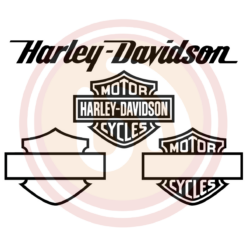 Blank Harley Davidson Logo Bundle Digital Download File