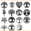 Celtic Sacred Trees Vector Bundle SVG PNG Files