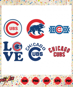Chicago Cubs Design Bundle Svg Instant Download, Love Cubs Svg