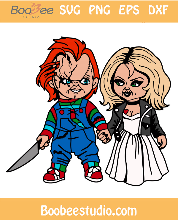 Chucky And Tiffany SVG PNG Files, Tiffany Valentine Svg