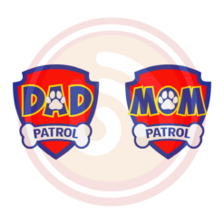 Dad Mom Logo Patrol Bundle Digital Download File, Dad Svg