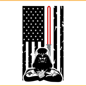 Darth Vader American Flag Star Wars SVG PNG Files