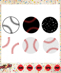 Distressed Baseball Bundle Svg Instant Download