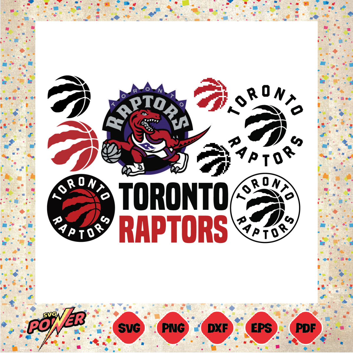 Toronto Raptors Logo Bundle Svg Instant Download, NBA Svg