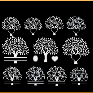 Family Tree Bundle SVG PNG Files, Ancestry Svg, Tree Svg
