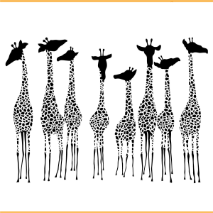 Giraffe Africa SVG PNG Files, Animal Svg