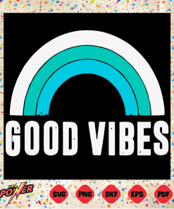 Distressed Good Vibes Svg Instant Download, Quotes Svg